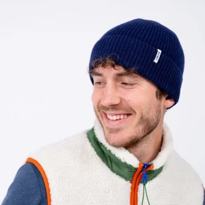 BILLYBELT Bonnet en laine d'agneau Bleu profond> Bonnets