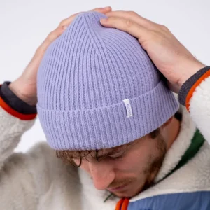 BILLYBELT Bonnet en laine d'agneau Lilas> Bonnets