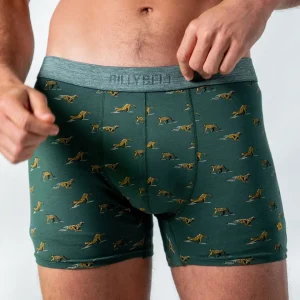 BILLYBELT Boxer en coton biologique Green wild> Boxers