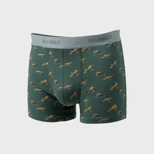 BILLYBELT Boxer en coton biologique Green wild> Boxers
