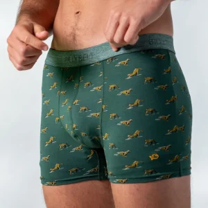 BILLYBELT Boxer en coton biologique Green wild> Boxers