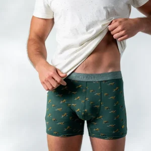 BILLYBELT Boxer en coton biologique Green wild> Boxers