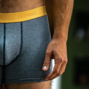 BILLYBELT Boxer en coton biologique Navy stripes> Boxers