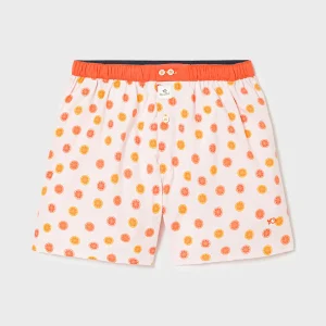 BILLYBELT Caleçon en 100% coton biologique Fruity orange> Caleçons