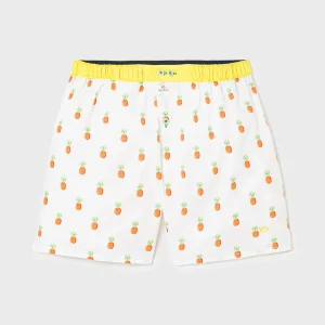 BILLYBELT Caleçon en 100% coton biologique Fruity pineapple> Caleçons