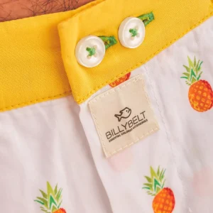 BILLYBELT Caleçon en 100% coton biologique Fruity pineapple> Caleçons