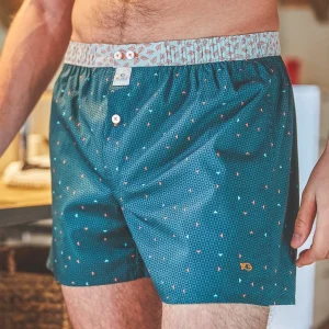 BILLYBELT Caleçon en 100% coton biologique Green illusion> Caleçons