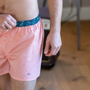 BILLYBELT Caleçon en 100% coton biologique Pinky stripes> Caleçons