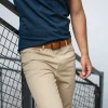 BILLYBELT Ceinture en cuir - Effet lisse - Marron glacé>Homme Ceintures En Cuir Homme