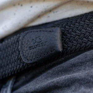 BILLYBELT Ceinture tressée élastique All black>Homme Ceintures Tressées Unies