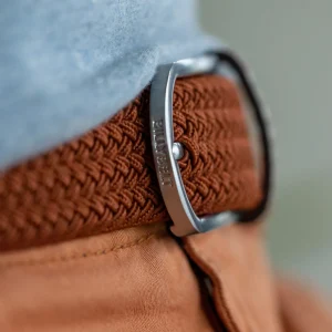 BILLYBELT Ceinture tressée élastique Auburn>Homme Ceintures Tressées Unies