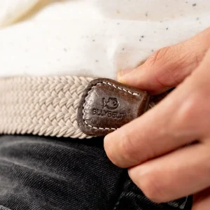 BILLYBELT Ceinture tressée élastique Beige sable>Homme Ceintures Tressées Unies