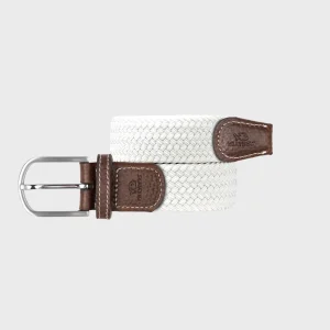 BILLYBELT Ceinture tressée élastique Blanc coco>Homme Ceintures Tressées Unies