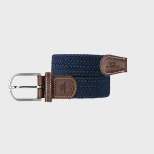 BILLYBELT Ceinture tressée élastique Bleu ardoise>Homme Ceintures Tressées Unies