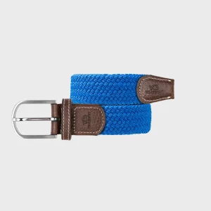 BILLYBELT Ceinture tressée élastique Bleu électrique>Homme Ceintures Tressées Unies