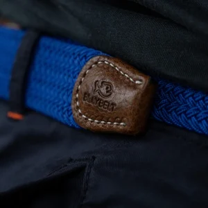 BILLYBELT Ceinture tressée élastique Bleu électrique>Homme Ceintures Tressées Unies