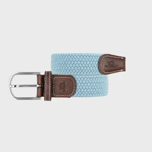 BILLYBELT Ceinture tressée élastique Bleu nuage>Homme Ceintures Tressées Unies