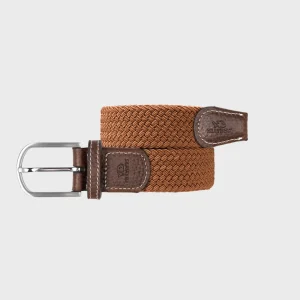 BILLYBELT Ceinture tressée élastique Caramel>Homme Ceintures Tressées Unies