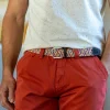 BILLYBELT Ceinture tressée élastique Coton ciré - Bass>Homme Ceintures En Coton Ciré | Ceintures Tressées Multicolores
