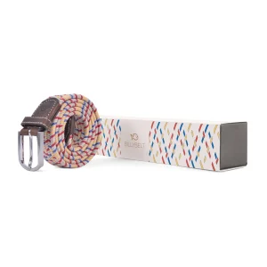BILLYBELT Ceinture tressée élastique Coton ciré - Bass>Homme Ceintures En Coton Ciré | Ceintures Tressées Multicolores