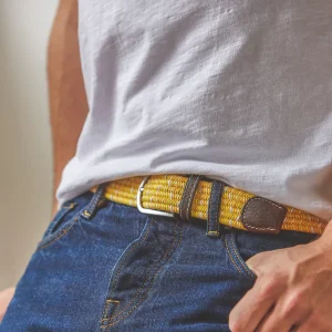 BILLYBELT Ceinture tressée élastique Coton ciré - Marmara>Homme Ceintures En Coton Ciré | Ceintures Tressées Multicolores