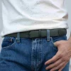 BILLYBELT Ceinture tressée élastique Dark forest>Homme Ceintures Tressées Unies