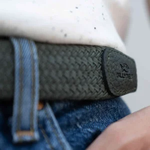 BILLYBELT Ceinture tressée élastique Dark forest>Homme Ceintures Tressées Unies