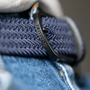 BILLYBELT Ceinture tressée élastique Deep water>Homme Ceintures Tressées Unies
