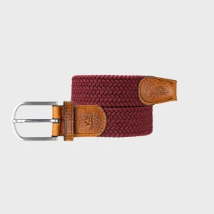 BILLYBELT Ceinture tressée élastique Grenat>Homme Ceintures Tressées Unies