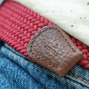 BILLYBELT Ceinture tressée élastique Grenat>Homme Ceintures Tressées Unies