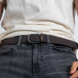 BILLYBELT Ceinture tressée élastique Havane>Homme Ceintures Tressées Multicolores