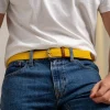 BILLYBELT Ceinture tressée élastique Jaune impérial>Homme Ceintures Tressées Unies