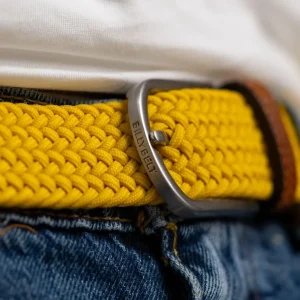 BILLYBELT Ceinture tressée élastique Jaune impérial>Homme Ceintures Tressées Unies