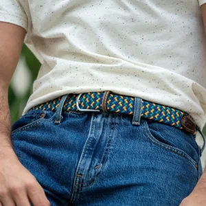 BILLYBELT Ceinture tressée élastique Macao>Homme Ceintures Tressées Multicolores