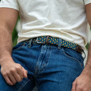 BILLYBELT Ceinture tressée élastique Macao>Homme Ceintures Tressées Multicolores