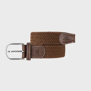 BILLYBELT Ceinture tressée élastique Marron camel>Homme Ceintures Tressées Unies