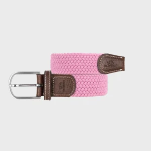 BILLYBELT Ceinture tressée élastique Misty rose>Homme Ceintures Tressées Unies