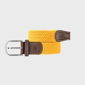 BILLYBELT Ceinture tressée élastique Orange tropical>Homme Ceintures Tressées Unies