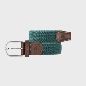 BILLYBELT Ceinture tressée élastique Pin vert>Homme Ceintures Tressées Unies