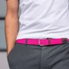 BILLYBELT Ceinture tressée élastique Rose fuchsia>Homme Ceintures Tressées Unies