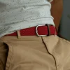 BILLYBELT Ceinture tressée élastique Rouge carmin>Homme Ceintures Tressées Unies
