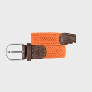 BILLYBELT Ceinture tressée élastique Tangerine>Homme Ceintures Tressées Unies