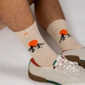 BILLYBELT Chaussettes en coton peigné À motifs - Mont Blanc>Homme Chaussettes Fantaisie