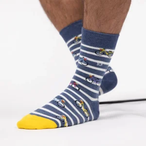BILLYBELT Chaussettes en coton peigné A motifs - Vélo>Homme Chaussettes Fantaisie
