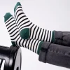 BILLYBELT Chaussettes en coton peigné A rayures larges - Blanc, rayé noir>Homme Chaussettes Fantaisie