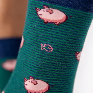 BILLYBELT Chaussettes en coton peigné Animaux ->Homme Chaussettes Fantaisie