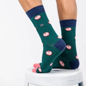 BILLYBELT Chaussettes en coton peigné Animaux ->Homme Chaussettes Fantaisie
