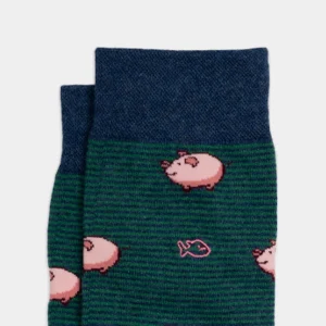 BILLYBELT Chaussettes en coton peigné Animaux ->Homme Chaussettes Fantaisie