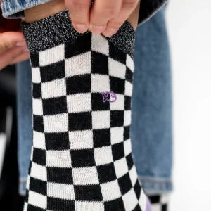 BILLYBELT Chaussettes en coton peigné Carreaux ->Femme Chaussettes Fantaisie