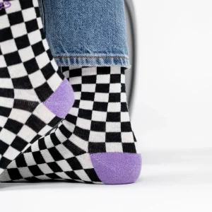 BILLYBELT Chaussettes en coton peigné Carreaux ->Femme Chaussettes Fantaisie